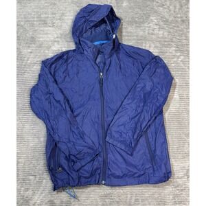 L.L. Bean Rain Jacket Men's Size L Full Zip Windbreaker Outdoors Hooded